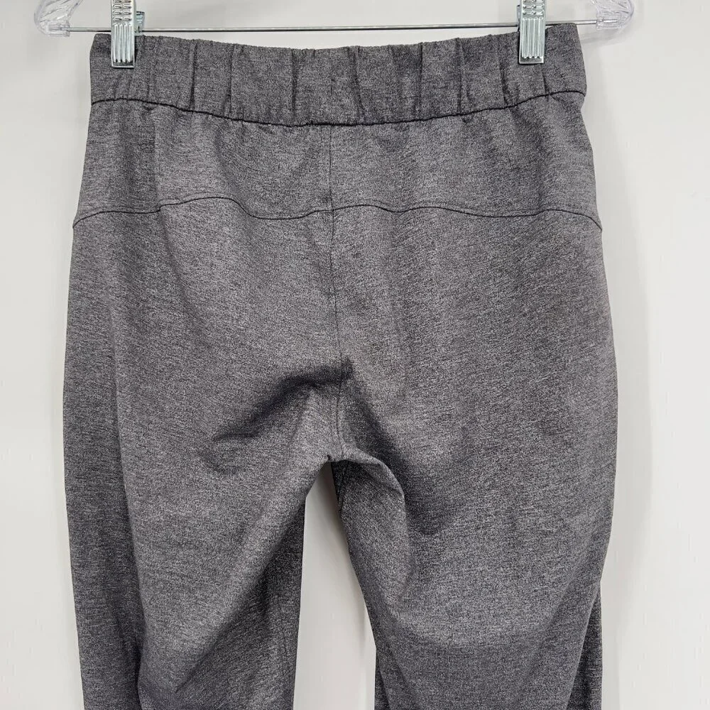 Lululemon Heathered Gray Drawstring Straight Leg Pants Size 4